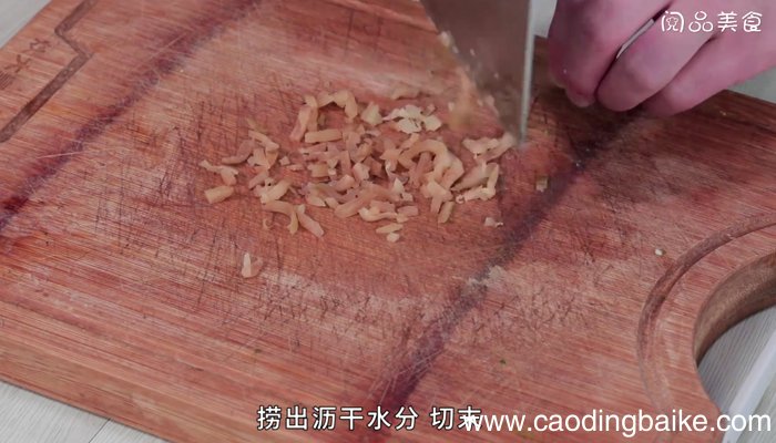 榨菜鲜肉馅 榨菜鲜肉馅的做法