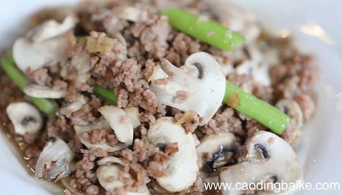 白菇炒肉末最正宗的做法 白菇炒肉末的做法