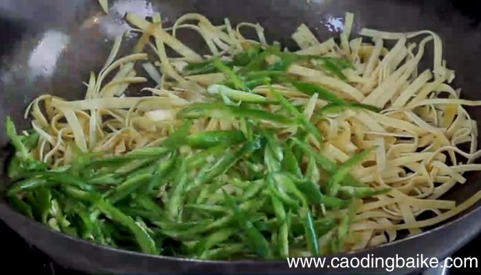 尖椒炒豆丝的做法尖椒炒豆丝怎么做