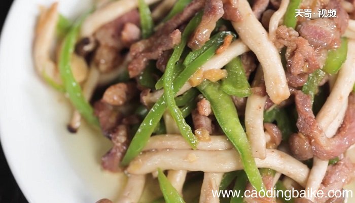 蟹味菇炒肉怎么做 蟹味菇炒肉的做法