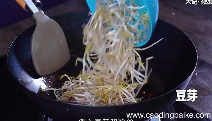 豆芽炒粉丝怎么做 豆芽炒粉丝的做法