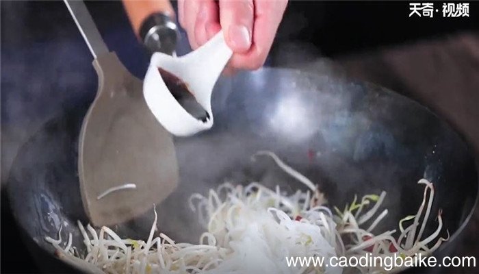 豆芽炒粉丝怎么做 豆芽炒粉丝的做法