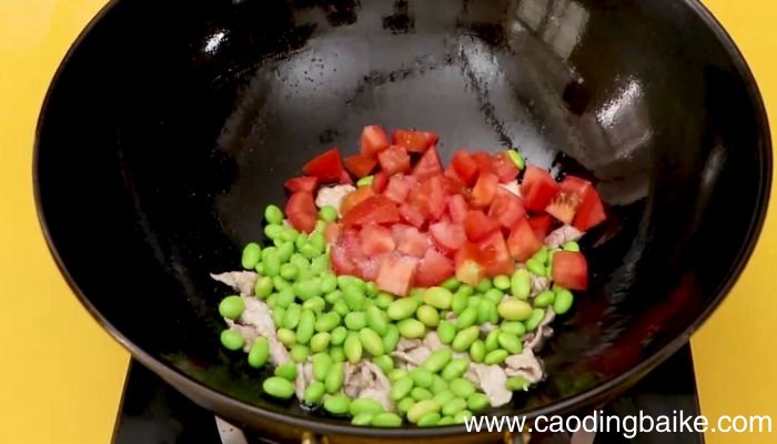 番茄青豆炒肉片做法番茄青豆炒肉片怎么做