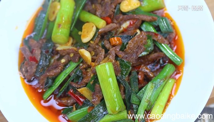 蒜苗炒牛肉怎么做，蒜苗炒牛肉的做法