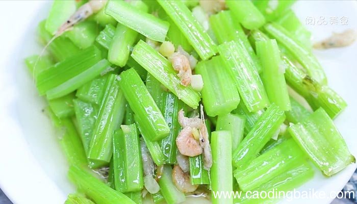 西芹炒河虾的做法 西芹炒河虾