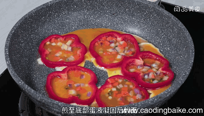 甜椒圈蛋饼做法甜椒圈蛋饼怎么做