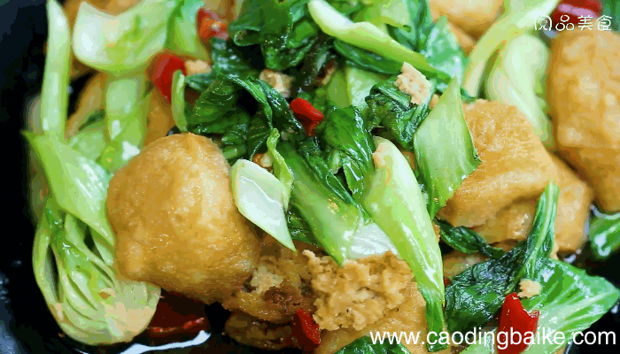青菜油豆腐的做法，青菜油豆腐怎么做