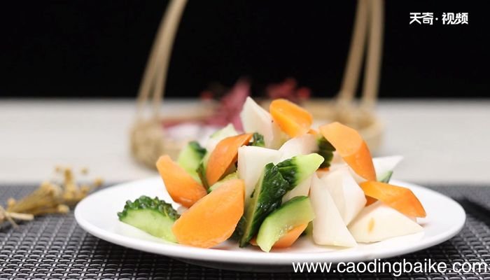 三色泡菜的做法 三色泡菜怎么做