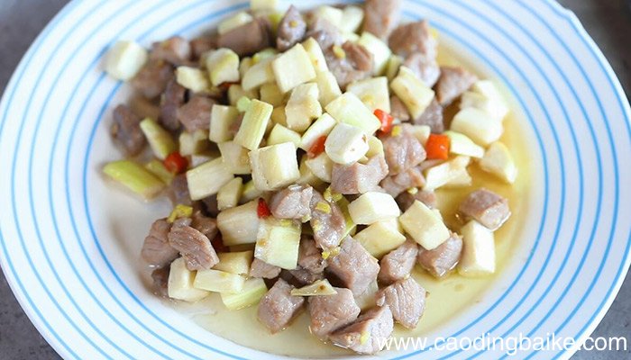 茭白肉丁的做法 茭白肉丁怎么做