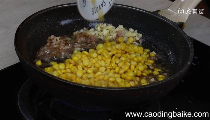 玉米炒肉沫 玉米炒肉沫的做法