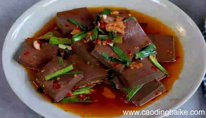 小葱炒鸭血怎么做 小葱炒鸭血的做法