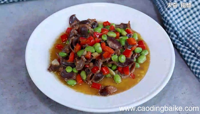鸭胗炒毛豆做法 鸭胗炒毛豆怎么做