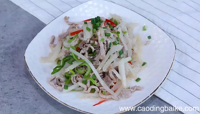 凉薯炒肉丝的做法 凉薯炒肉丝怎么做