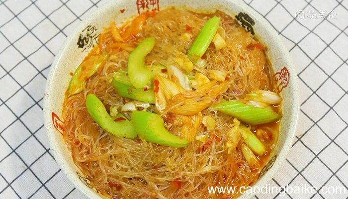 芹菜粉丝的做法 芹菜粉丝怎么做