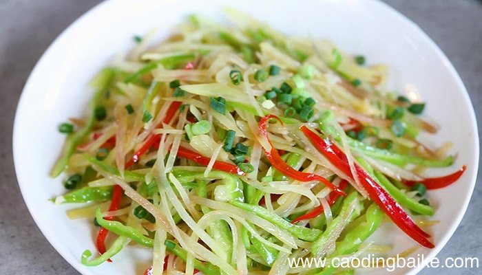 双椒土豆丝的做法 怎么做双椒土豆丝