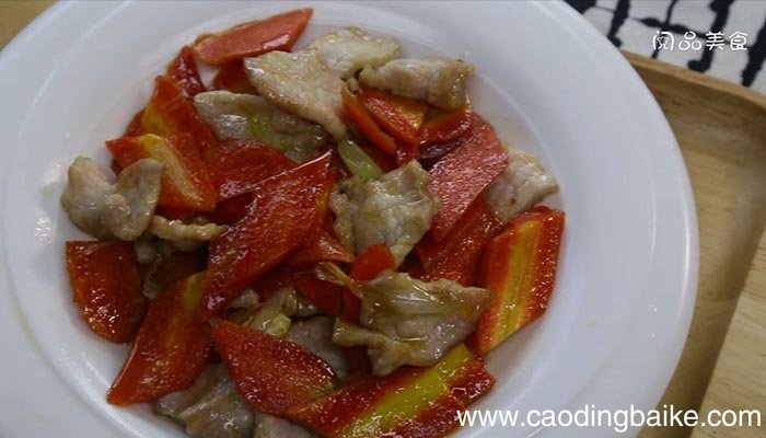 红萝卜炒肉 红萝卜炒肉的做法