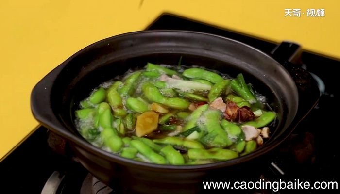 盐水毛豆煲汤的做法盐水毛豆煲汤怎么做