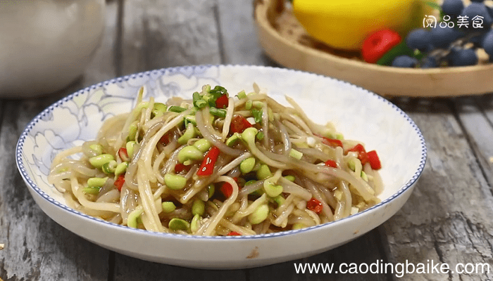 黄豆芽炒粉条 黄豆芽炒粉条的做法