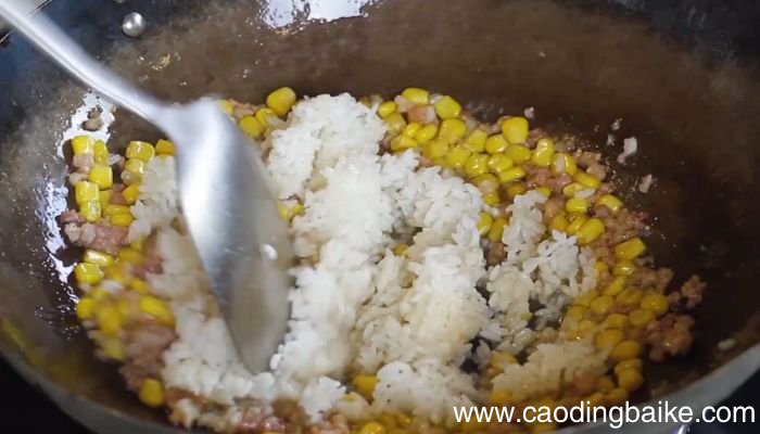 肉沫玉米炒饭的做法肉沫玉米炒饭怎么做