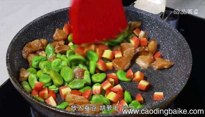 蚕豆炒鸡丁做法 蚕豆炒鸡丁