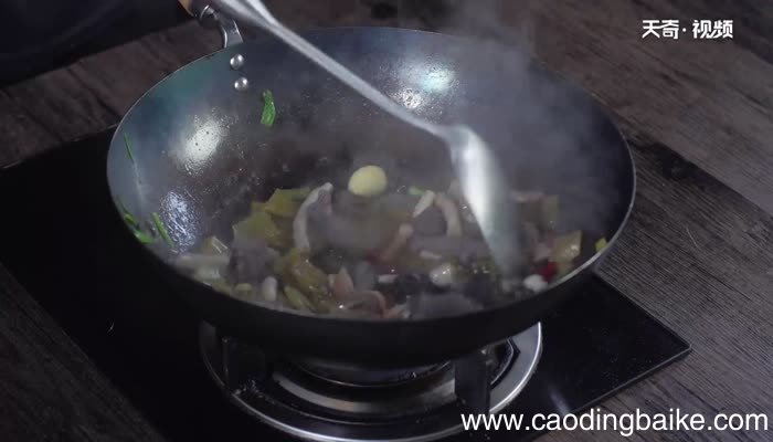 酸菜羊杂的做法