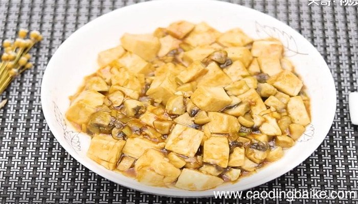 烩口蘑豆腐怎么做 烩口蘑豆腐的做法