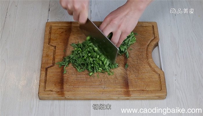 素炸茼蒿丸子的做法 素炸茼蒿丸子怎么做