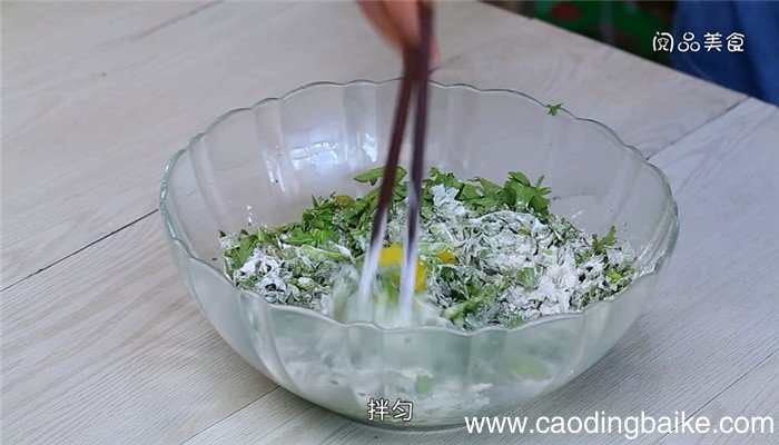 素炸茼蒿丸子的做法 素炸茼蒿丸子怎么做