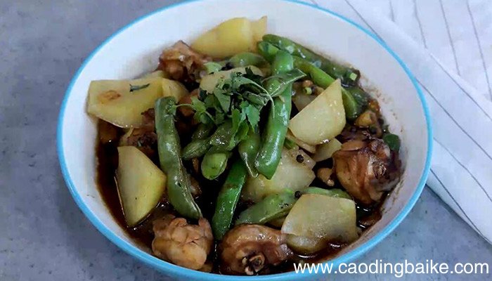 土豆豆角炖鸡块做法 土豆豆角炖鸡块怎么做