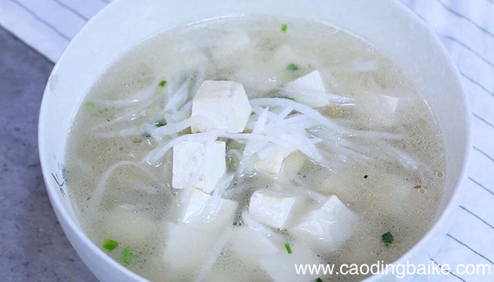 萝卜丝豆腐汤的做法 萝卜丝豆腐汤怎么做