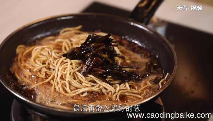 豪华版葱油面的做法 葱油面的正宗做法