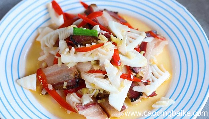 冬笋炒腊肉的做法 怎么做冬笋炒腊肉
