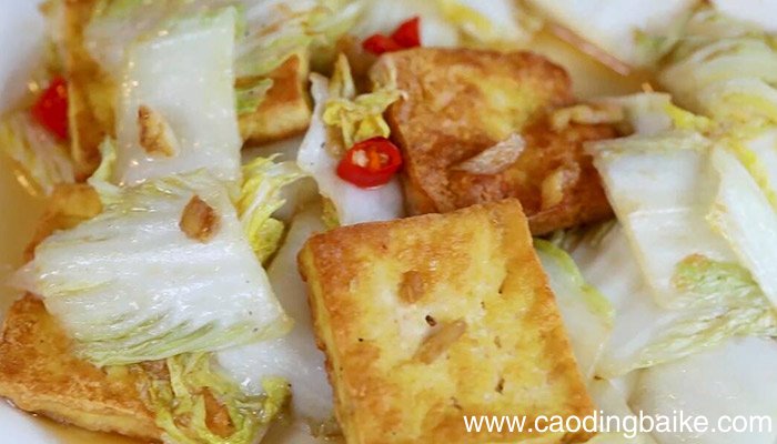 娃娃菜炒豆腐的做法 娃娃菜炒豆腐怎么做
