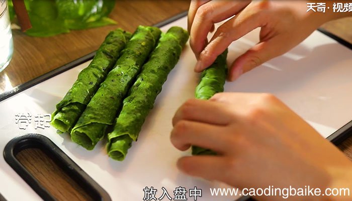 黑芝麻菠菜卷的做法 黑芝麻菠菜卷怎么做