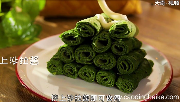 黑芝麻菠菜卷的做法 黑芝麻菠菜卷怎么做