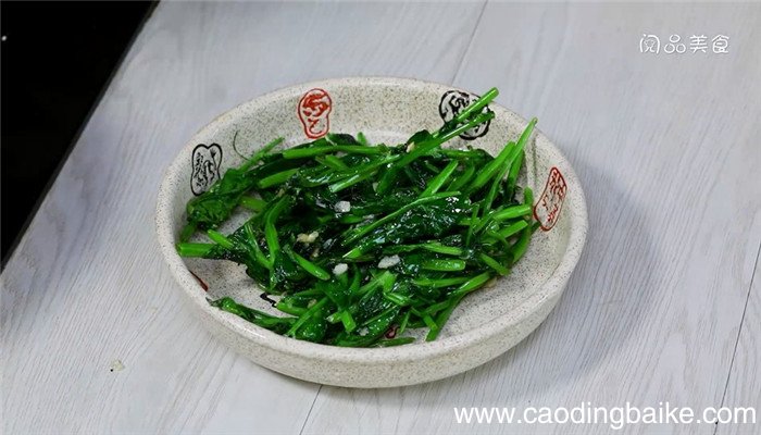 蒜香豌豆尖的做法 蒜香豌豆尖怎么做