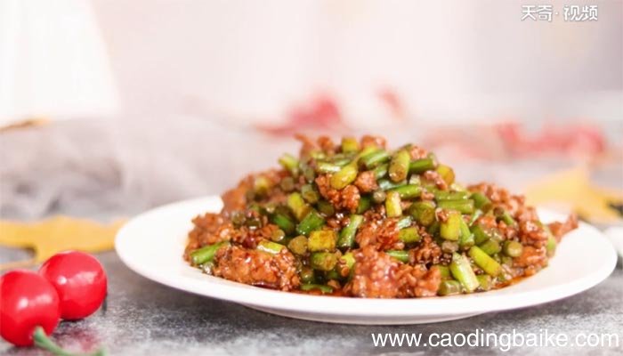 肉末蒜薹丁的做法 肉末蒜薹丁怎么做