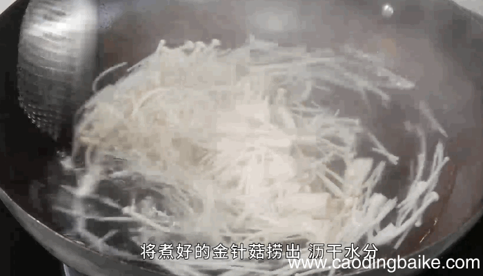 香菜拌金针菇的做法，香菜拌金针菇怎么做