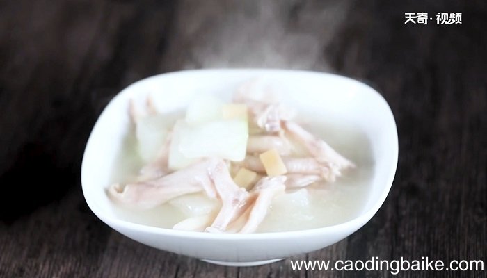 冬瓜鸭掌汤怎么做 冬瓜鸭掌汤的做法