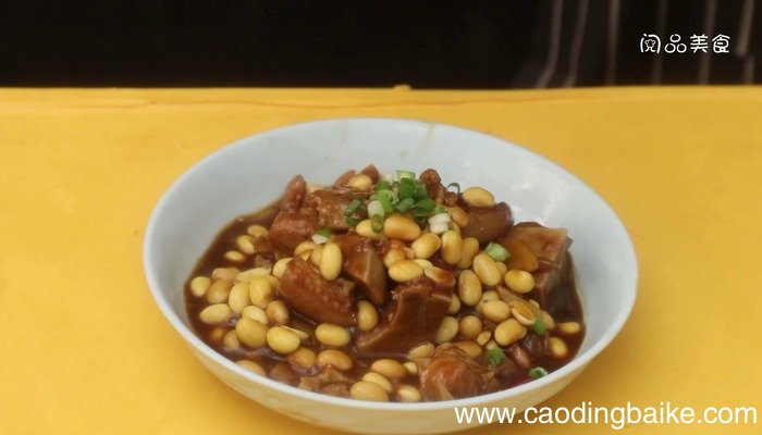 红焖猪脚黄豆的做法 红焖猪脚黄豆怎么做好吃