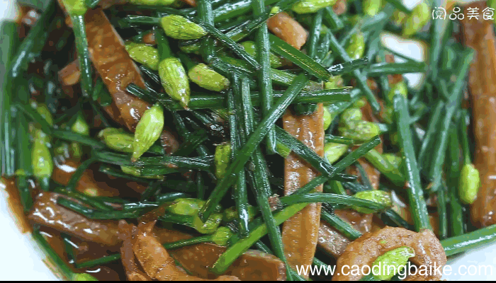 虾米豆干炒韭菜花做法虾米豆干炒韭菜花怎么做