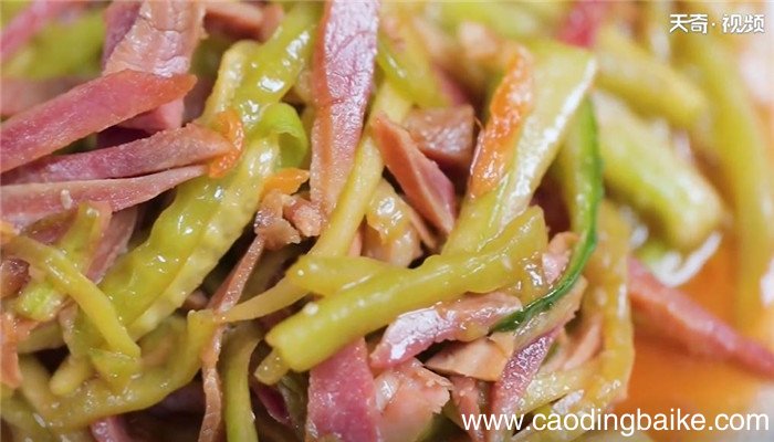 黄瓜炒火腿怎么做 黄瓜炒火腿的做法