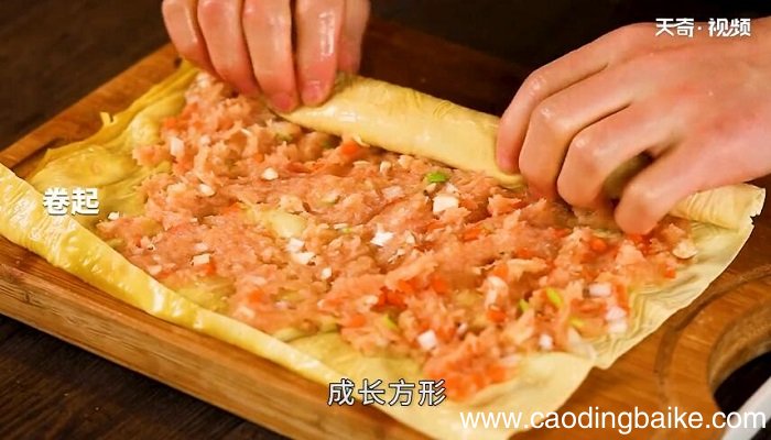 豆皮鸡肉卷的做法 豆皮鸡肉卷怎么做