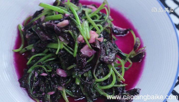 蒜蓉炒红苋菜怎么做 蒜蓉炒红苋菜的做法