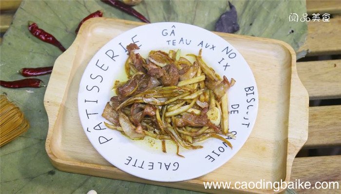 猪面肉炒鸡腿菇做法 猪面肉炒鸡腿菇怎么做