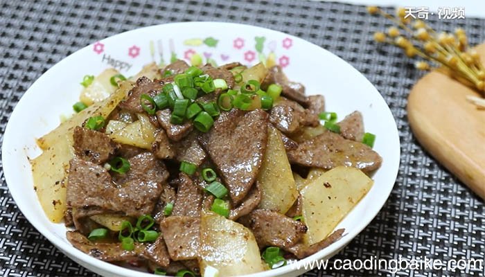 白萝卜炒猪肝的做法白萝卜炒猪肝怎么做
