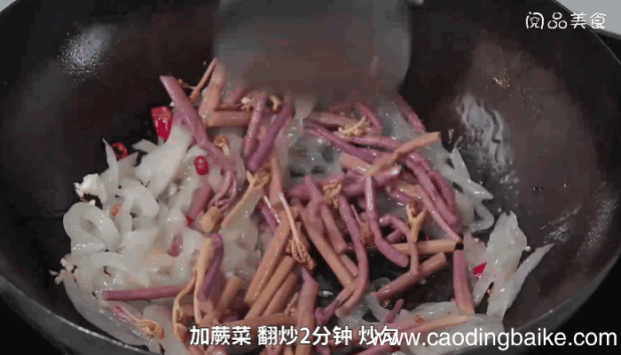 老坛酸萝卜炒蕨菜做法老坛酸萝卜炒蕨菜怎么做