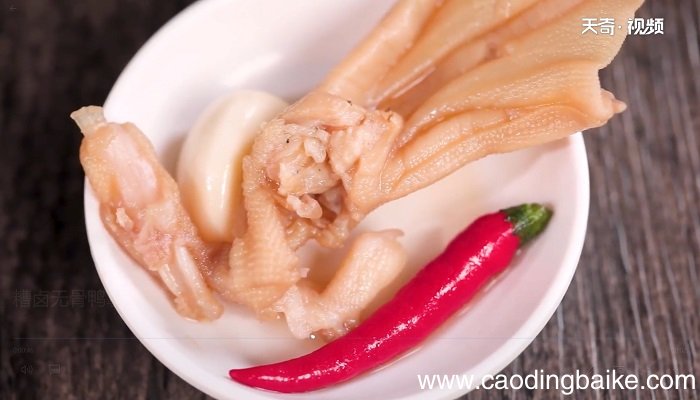 糟卤无骨鸭掌怎么做，糟卤无骨鸭掌的做法