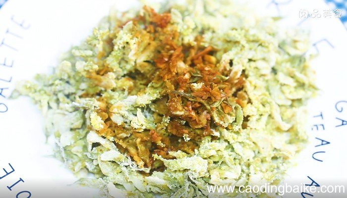 双粉蒸槐花的做法 双粉蒸槐花怎么做