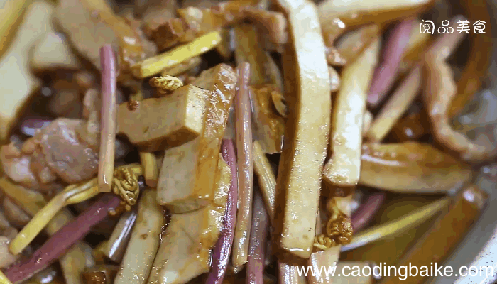 蕨菜豆干炒肉丝的做法，蕨菜豆干炒肉丝怎么做